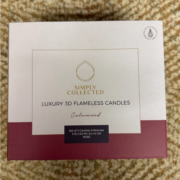 Terracotta Ribbed Candle Set - Picture 4 of 4